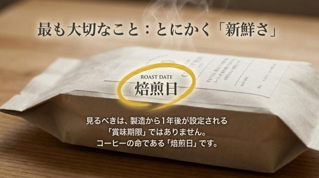 「焙煎日」が命