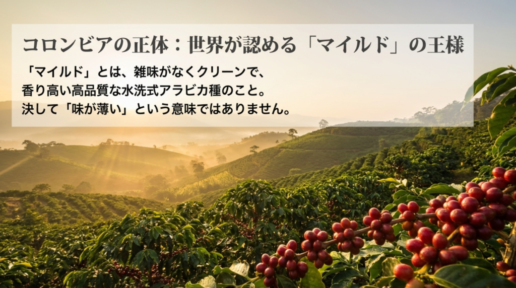 コロンビアコーヒーの基本的な味わい