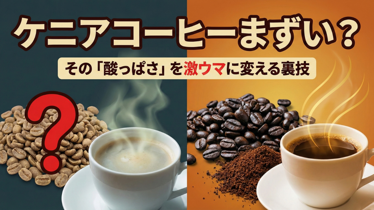 ケニアコーヒーはまずい?酸っぱい理由と劇的に美味しくなる淹れ方