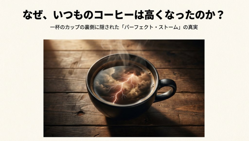 コーヒー値上がりの理由は？2025年の価格高騰と今後の見通し